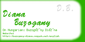 diana buzogany business card